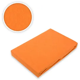 EXKLUSIV HEIMTEXTIL Spannbettlaken Jersey 140 - 160 x 200 cm Terrakotta