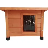 @Pet Outdoor Katzenhaus 57x45x43 cm Holz Braun