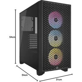 Corsair 3000D RGB Airflow schwarz