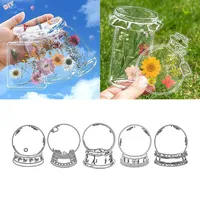 40 Stück Transparente Lesezeichen Getrocknete Blumen Kaluofan Lesezeichen Kinder Lesezeichen Personalisiert Glaswaren Aufkleber Bookmark DIY Lesezeichen Glasflasche Wunschflasche Aufkleber (C)