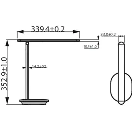 Philips Ivory Schreibtischleuchte Weiß