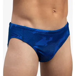 Badehose Slip Herren Wasserball - Camo blau S