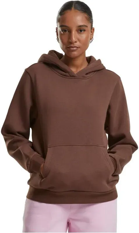 Urban Classics Damen Flauschiger Hoodie Sweat & Fleece - Kapuzenpullover schokoladenbraun XL