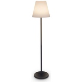 Paco Home Stehlampe In- und Outdoor LED Aufladbar IP44 Akku Garten Terrasse Wasserdicht, grau