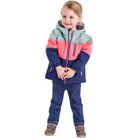 KILLTEC first instinct by killtec Kinder Skijacke Funktionsjacke mit Kapuze und Schneefang FISW 3 MNS SKI JCKT, stahlmint, 86/92, 38914-000