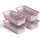 ProHome Aufbewahrungskorb modularer Kunststoffkorb 20 x 10 x 5 cm rosa
