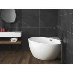 Eckbadewanne - Acryl - 197 L - 127 x 127 x 58 cm - Weiß - GOURAMI