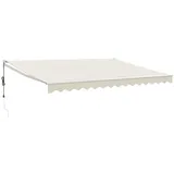 vidaXL Elektrische Markise mit Kurbel Creme 4x3 m