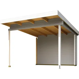 Lasita Maja Sicily Dachverlängerung Anbau für Gartenhaus 1 und 2", grau