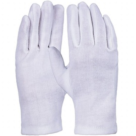 PRO FIT by Fitzner Baumwollhandschuhe Baumwoll-Trikot-Handschuh, reinweiß, (12, Paar) weiß 10