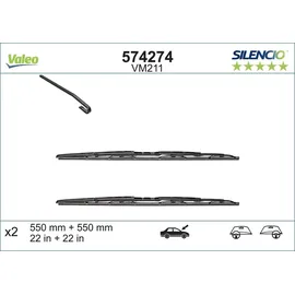 Valeo Wischblatt SILENCIO CONVENTIONAL SET