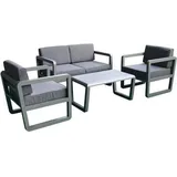 Jet-Line Delfi Loungeset grau Aluminium