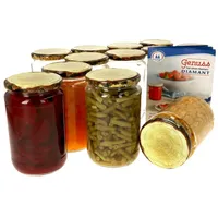 Mambocat Einmachglas 12er Set Rundglas 720 ml To 82