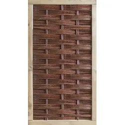 T&J LABO-3D Weidengeflechtzaun 94x180 geschlossen