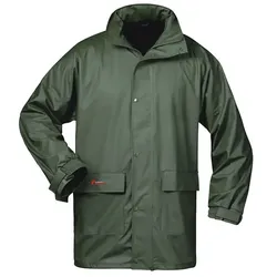 PU-Stretch-Regenjacke "FALKENBERG" Oliv - 4XL