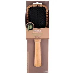 PARSA Beauty Profi FSC Holz Haarbürste Paddle Groß mit Kunststoffstiften