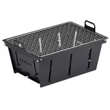 Naturehike Blackdog tragbarer kleiner Grill, Outdoor-Holzkohlegrill aus Edelstahl, für IGT-Esstisch, einfache Einrichtung für Outdoor-Grillen, Camping, Reisen, Picknicks, Garten, Strandparty, Schwarz