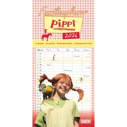Familienplaner Pippi Langstrumpf - 5 Spalten - Kalender 2026