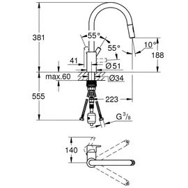 Grohe Feel chrom 31486001