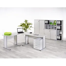 MÖBELPARTNER Serie 4000 Aktenschrank 100 x 39,5 x 76,0 cm grau