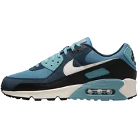 Nike Herren AIR MAX 90 PRM Sneaker, Aegean Storm Pale Ivory Armory Navy, 47 EU