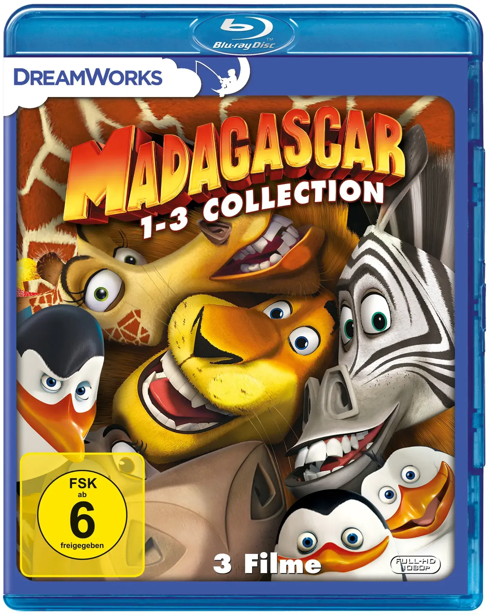 Madagascar 1-3 Collection (Blu-ray)