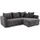 luma-home Eckcouch Cord 2-Sitzer Grau