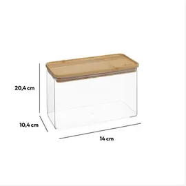 5five simply smart Vorratsdose rechteckig bambusdeckel "eske" 2l - 5 five simply smart