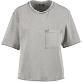 URBAN CLASSICS Washed Jersey Boxy Shirt Grau M