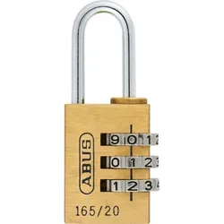 AV-Zahlen-Vorhangschloss 165/20 B/SB, Messing