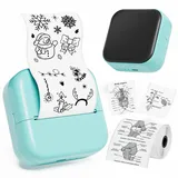 Phomemo M02X Taschendrucker - Mini Thermodrucker für Handy Tragbarer Bluetooth Sticker Drucker, 203 DPI, Compatible with Smartphone und Tablet, für Journal, Studiennotizen, to-Do-Liste, Grün