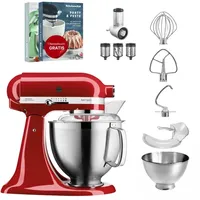 KitchenAid Artisan 5KSM185PS Liebesapfelrot Beginnerset