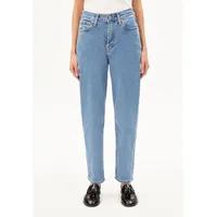 ARMEDANGELS MAIRAA HIGH WAIST MOM JEANS | recycelter Baumwoll Mix Comfort Stretch - blau (34-34)