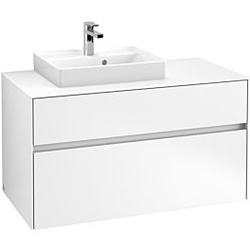 Villeroy & Boch Collaro Waschtischunterschrank C01400MS 100x54,8x50cm, Waschtisch links, White Matt