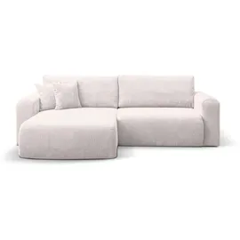 venasi Eckcouch Cord 2-Sitzer Beige