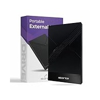 Storite 500 GB Type-C Tragbare Externe Festplatte 2,5 Zoll HDD Backup Speicher mit USB 3.1/USB C Schnelle Datenübertragung Kompatibel mit Telefon, PC, Mac, Xbox One, Windows, Gaming (Schwarz)