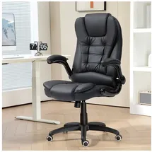 Homcom Chefsessel Kunstleder Schwarz