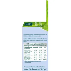 Kneipp Magnesium + Calcium + D3 Tabletten 150 St.