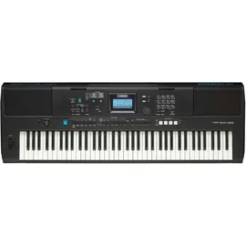 Yamaha PSR-EW425 Digital-Keyboard, schwarz – Vielseitiges, tragbares Digital-Keyboard mit 76 anschlagdynamischen Tasten, 820 Instrumentenklängen, Premium Orgelsounds und LCD-Display
