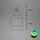 Briloner Mini LED Tischlampe kabellos mit Touch buntes RGB+w Licht, Nachttischlampe, Leselampe, LED lampe, Campinglampe, Tischleuchte, Akku Lampe, Outdoor Lampe, 7x7 cm,