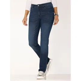 Classic Basics Bequeme Jeans CLASSIC BASICS, Damen, Gr. Normalgrößen, blau, bleached, 81% Baumwolle, 17% Polyester, 2% Elasthan, unifarben, lang, Jeans