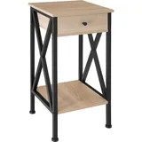 Tectake Beistelltisch Braun Eiche 35 x 35 x 70,5 cm