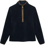 Superdry Damen. Estate Fleecejacke mit halblangem Reißverschluss Finster Marineblau 42 - 42