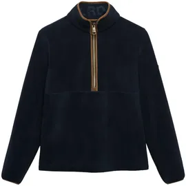 Superdry Damen. Estate Fleecejacke mit halblangem Reißverschluss Finster Marineblau 42 - 42