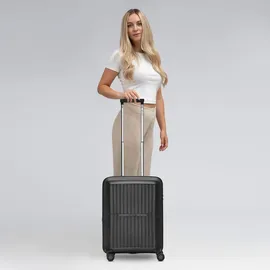 pactastic Collection 01 Cabin Trolley 4-Rollen 55 cm / 41 l schwarz/metallic