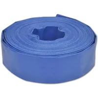 vidaXL Flachschlauch 50 m blau