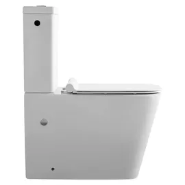 Sanicomfort Aliki Square Stand-WC mit WC-Sitz Weiß