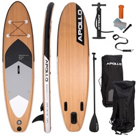 Apollo iSUP Board Komplett-Set | Aufblasbares Stand Up Paddle Board | inkl. Paddel, Pumpe | Stand Up Paddling für Anfänger und Profis | 10’8, 12’ Stand Up Paddling Board | SUP Board