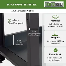 Trutzholm Werkbank Stahl 170 x 69 cm anthrazit freistehend
