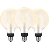 Philips Hue Filamentlampe White Ambiance Globe XL 3er-Pack
